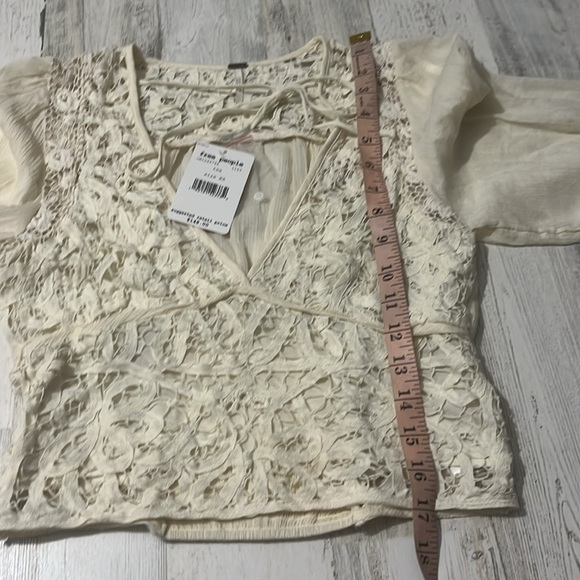 Free People Cream Lace Blouse - Picture 12 of 14